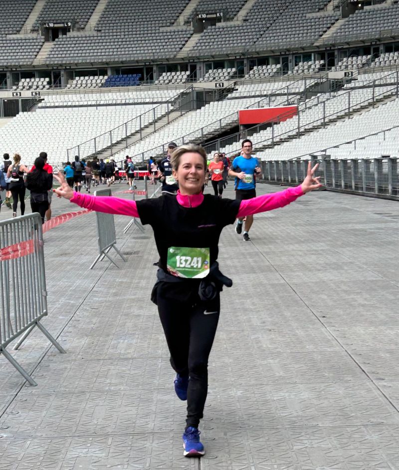 Barbara Thomas David au semi marathon du grand Paris 2023