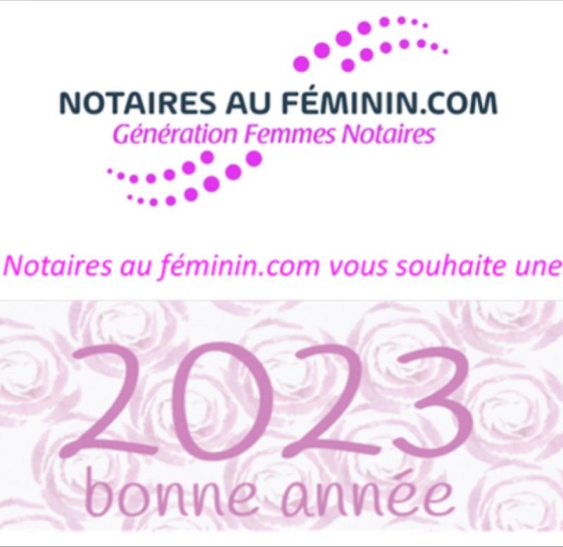 carte de vœux 2023 par Notaires au féminin.com